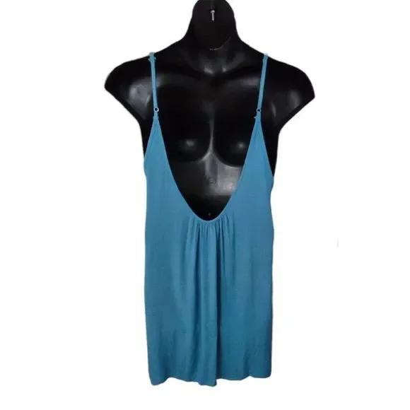 ELAN Slip Dress Cover-up Blue XL New - Picture 6 of 7